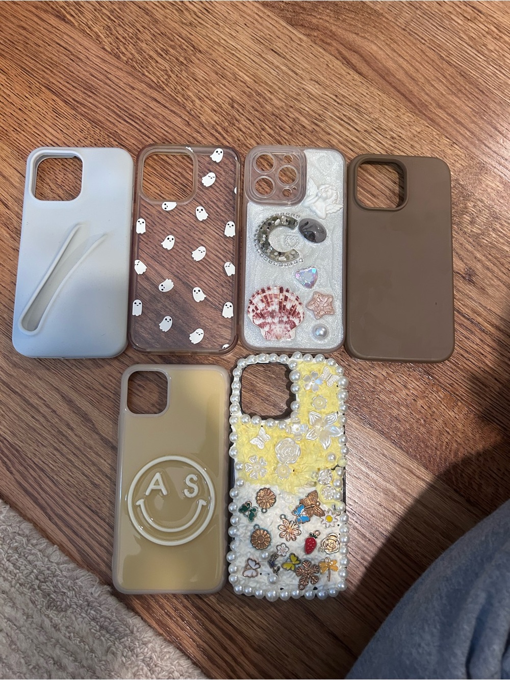 Assorted Beige & Brown Decorative iPhone Cases - Set of 6